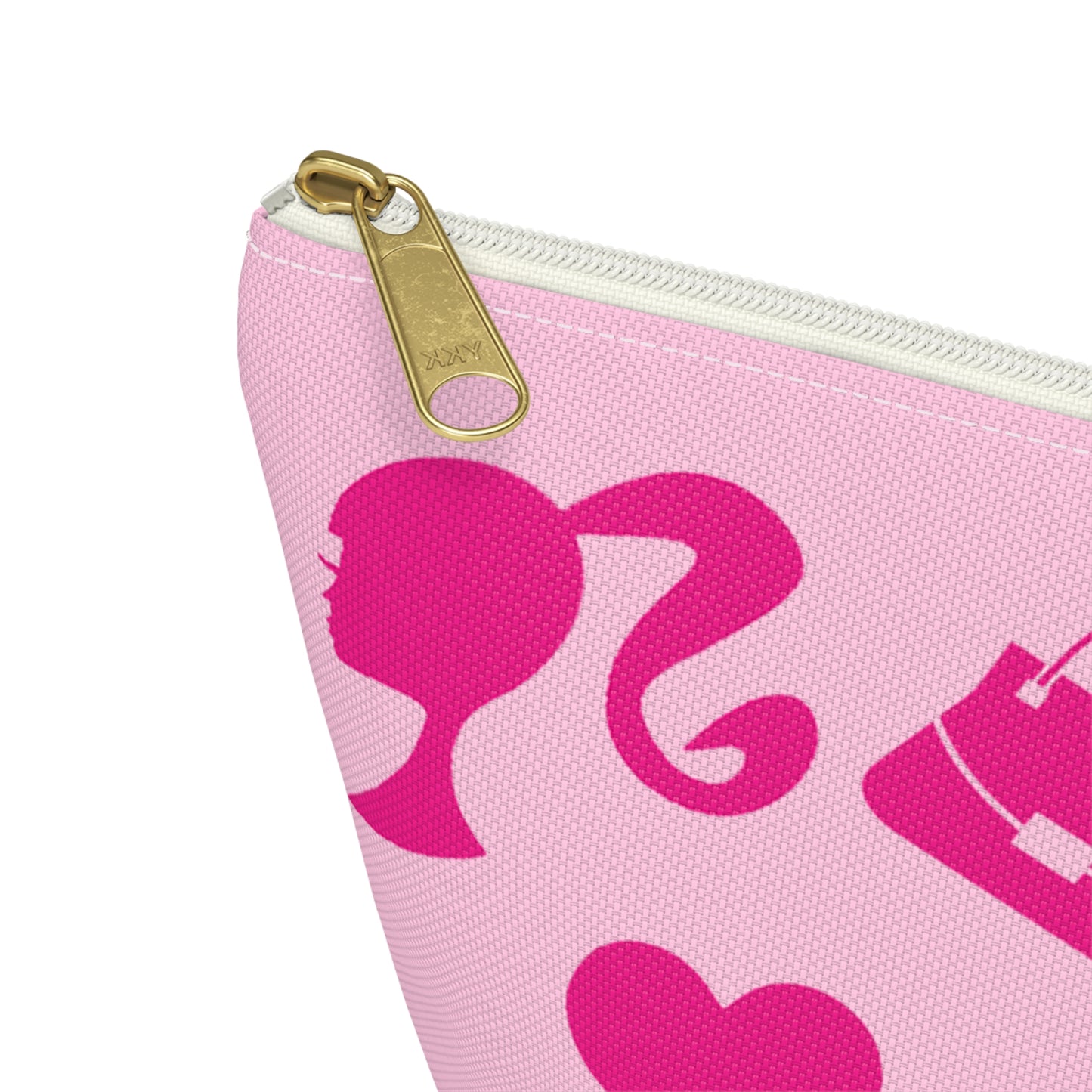 Barbie Pink Things Double Sided Makeup Bag w T-bottom