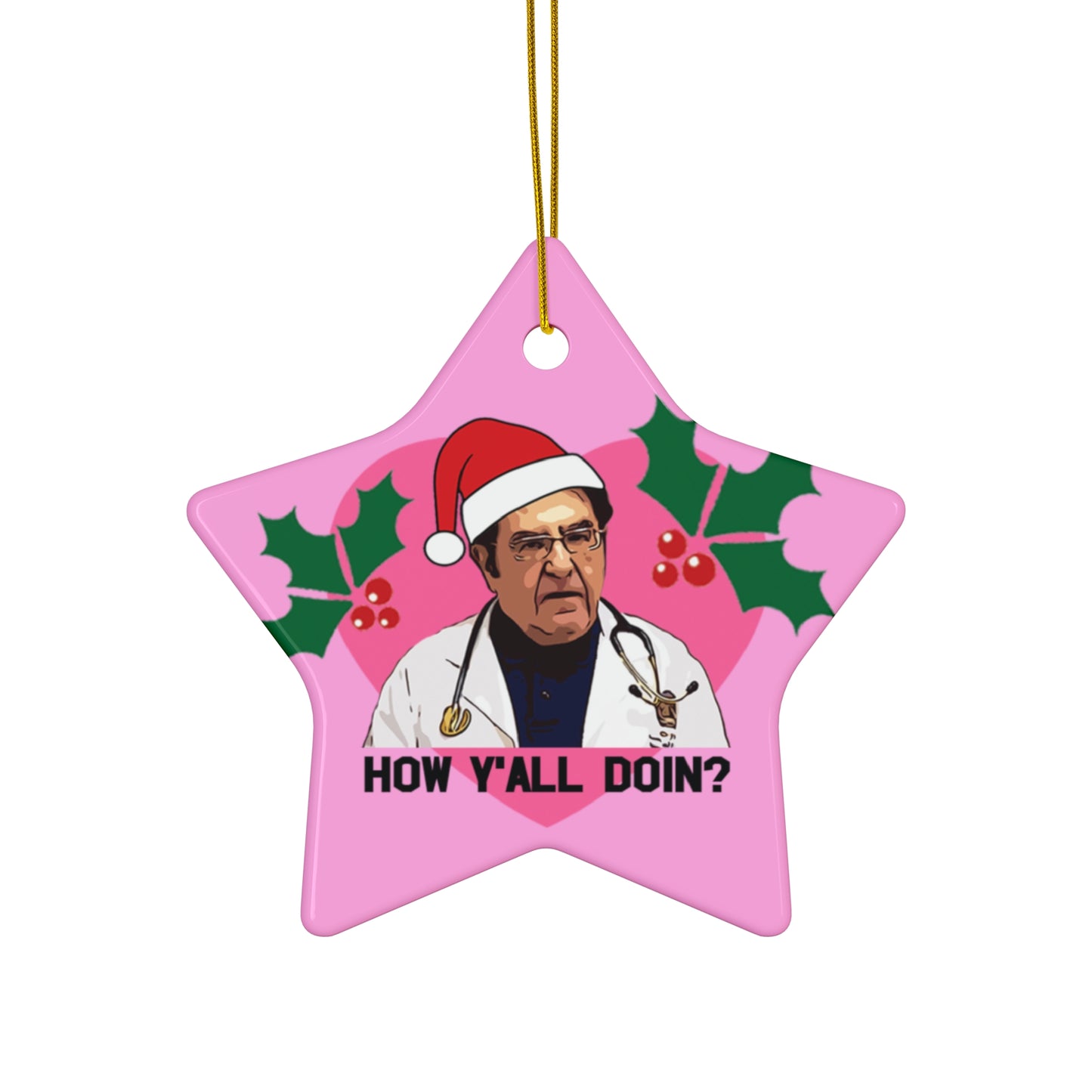 Dr. Now Funny My 600 lb Life Ceramic Christmas Ornament, 4 Shapes