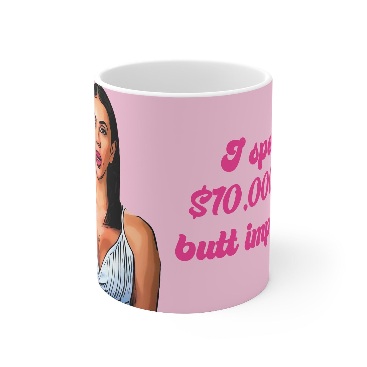 Jasmin Butt Implants Ceramic Mug 11oz