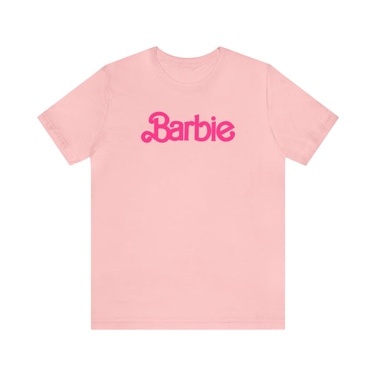 Barbie Pink Logo Unisex Jersey Short Sleeve Tee