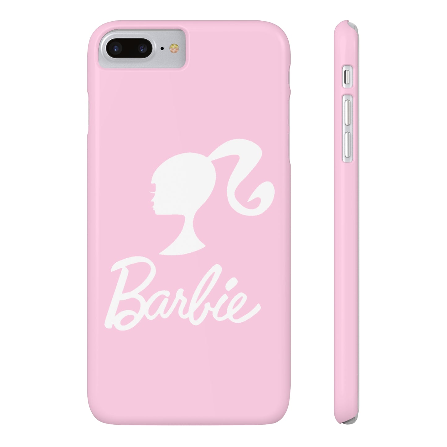 Pink and White Barbie Slim iPhone Cases