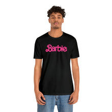 Load image into Gallery viewer, Barbie Pink Logo Unisex Jersey Short Sleeve Tee
