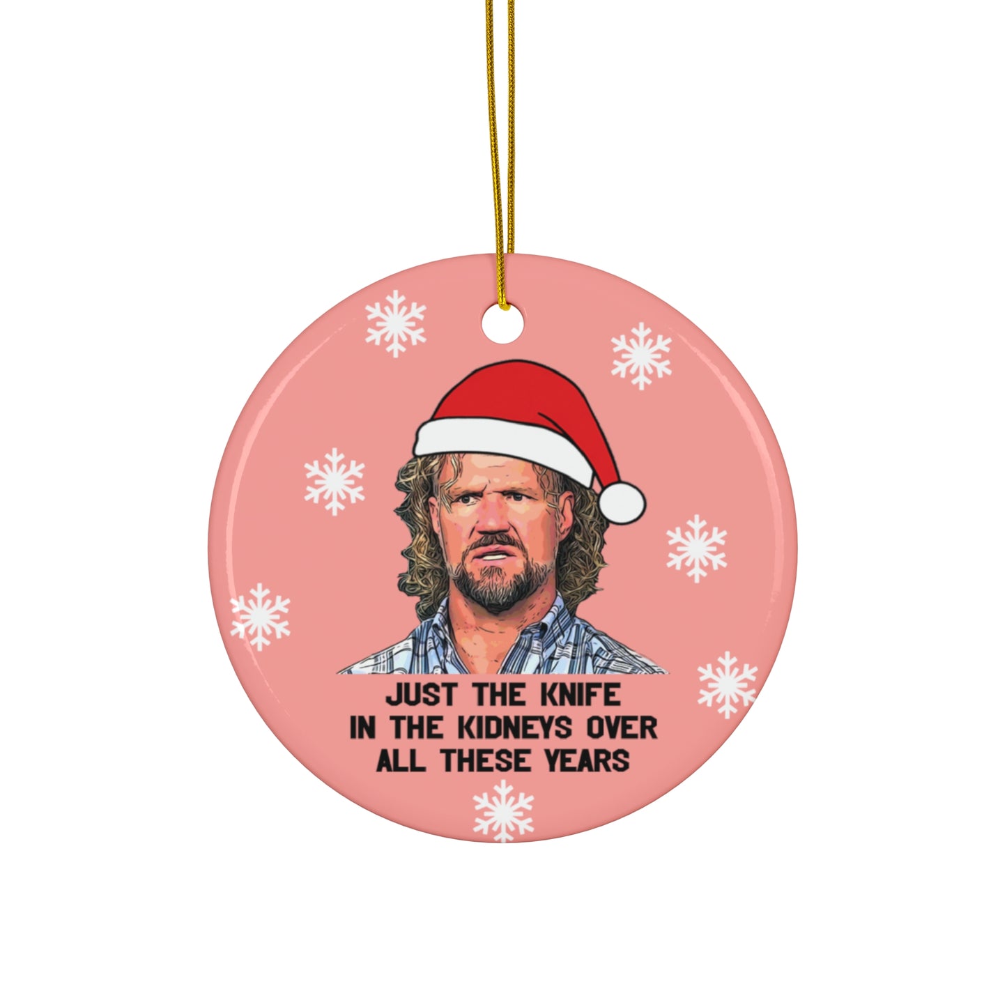 Sister Wives Funny Kody Brown Ceramic Christmas Ornament