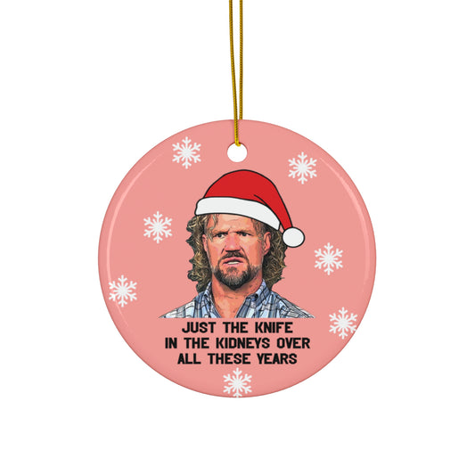 Sister Wives Funny Kody Brown Ceramic Christmas Ornament