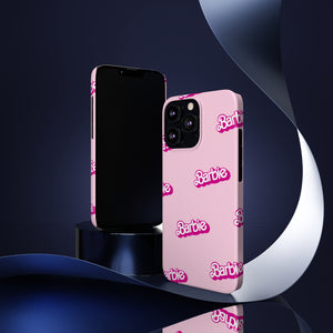 Barbie Pattern Pink Slim Phone Cases