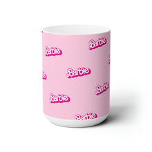Load image into Gallery viewer, Barbie Mini Logo Ceramic Mug 15oz