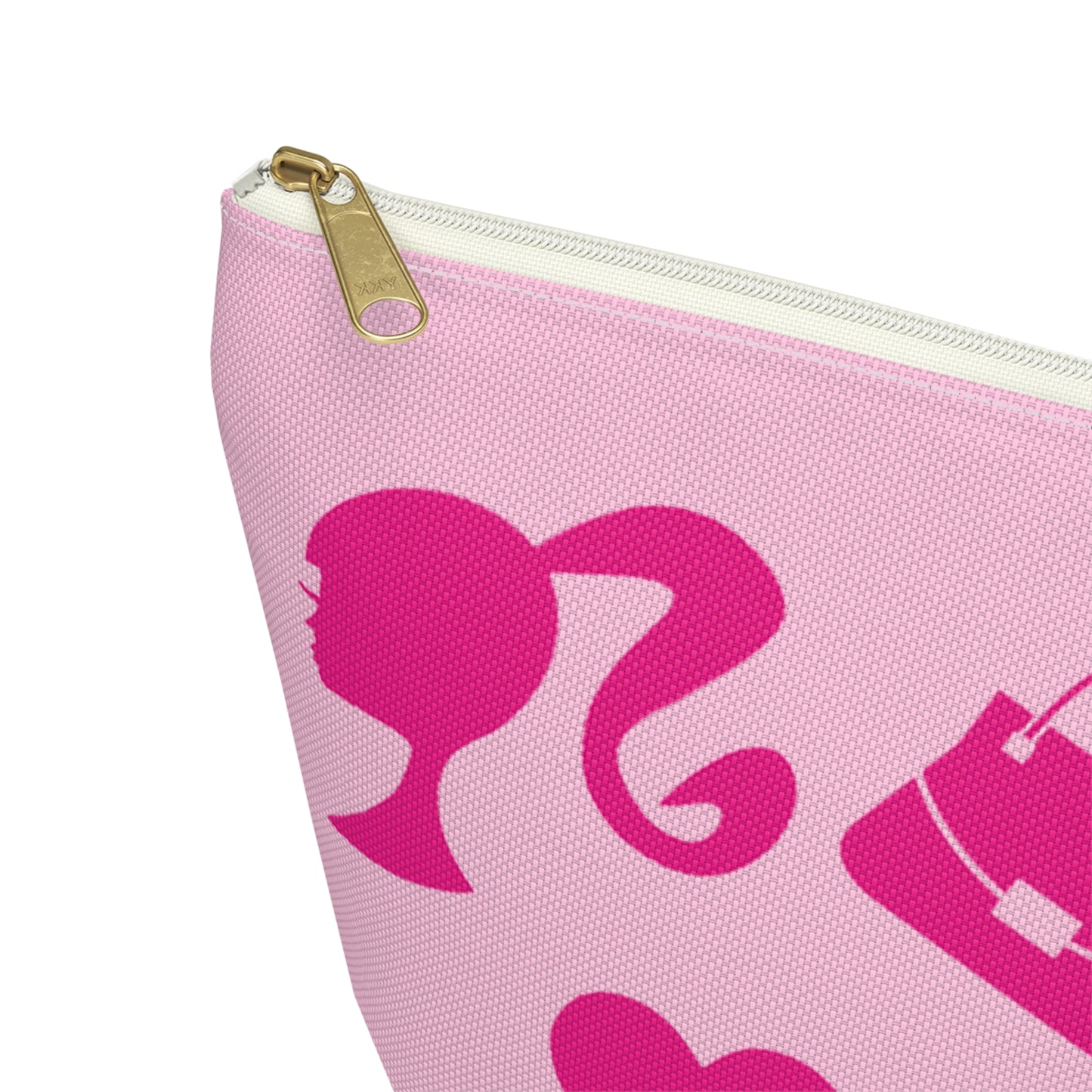 Barbie Pink Things Double Sided Makeup Bag w T-bottom