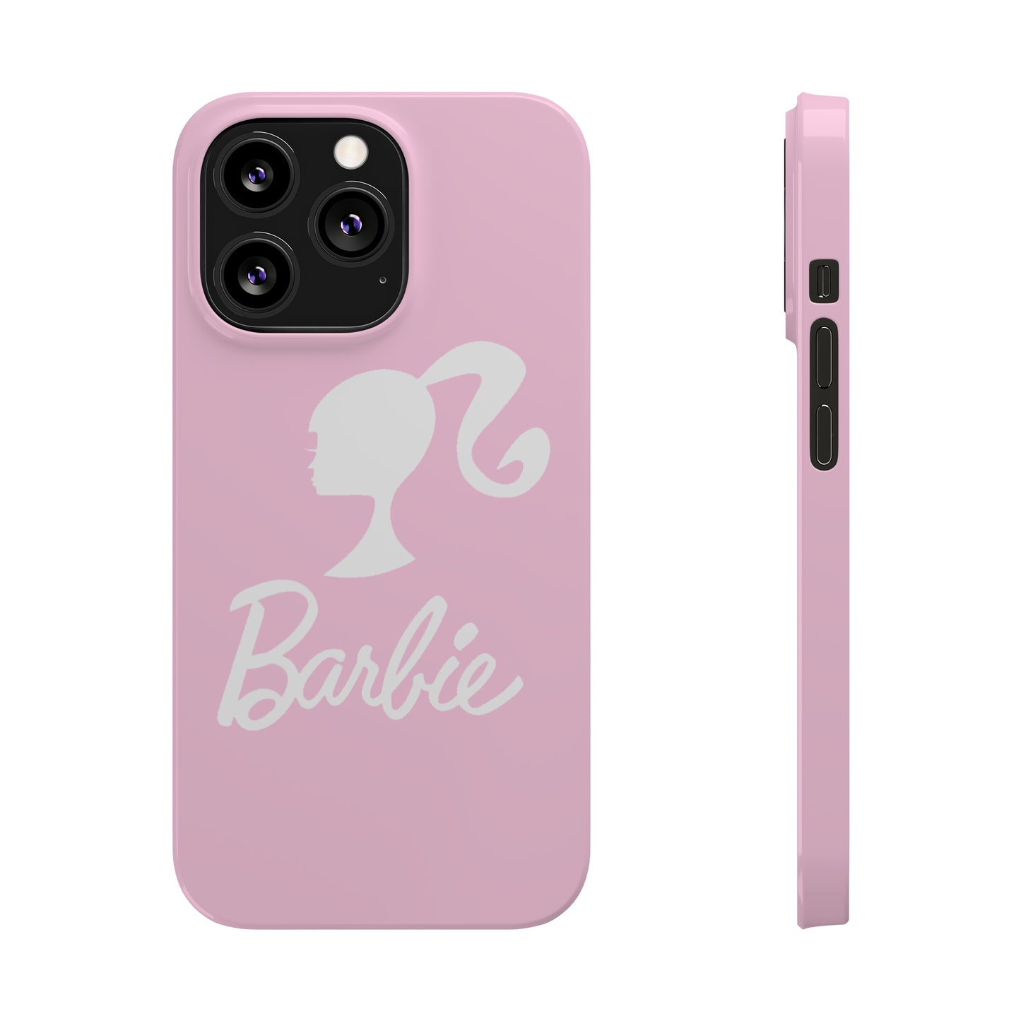 Pink and White Barbie Slim iPhone Cases