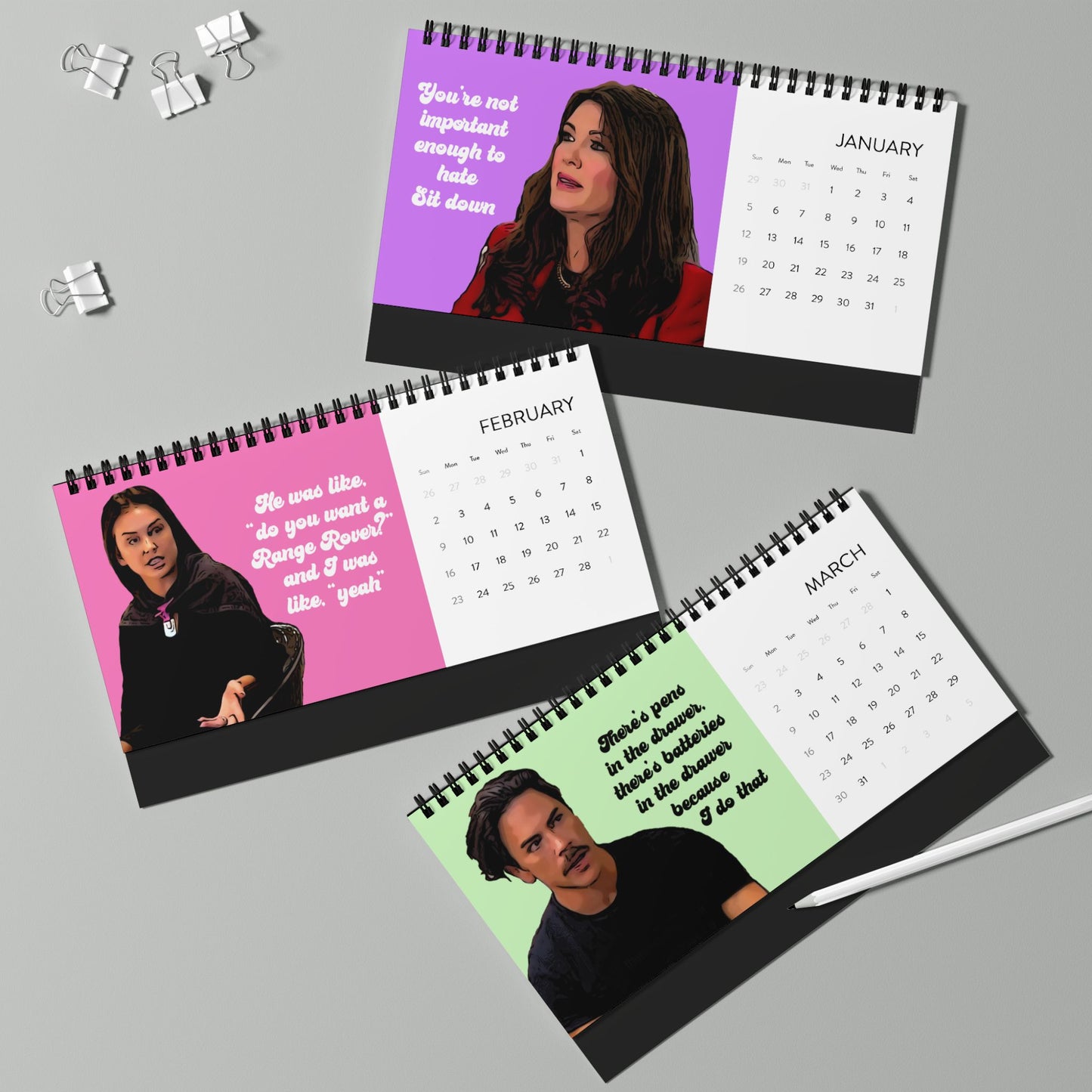 Vanderpump Rules 2025 Desktop Calendar