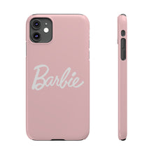 Load image into Gallery viewer, Peach and White Barbie Slim iPhone Cases