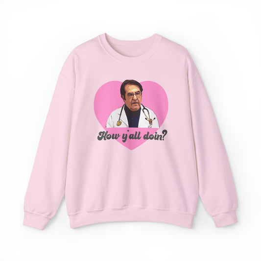 Dr. Now My 600lb Life PINK Unisex Heavy Blend™ Crewneck Sweatshirt