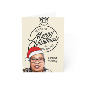 Asuelu's Mom I Need Money Christmas Card