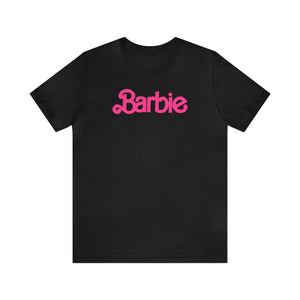 Barbie Pink Logo Unisex Jersey Short Sleeve Tee