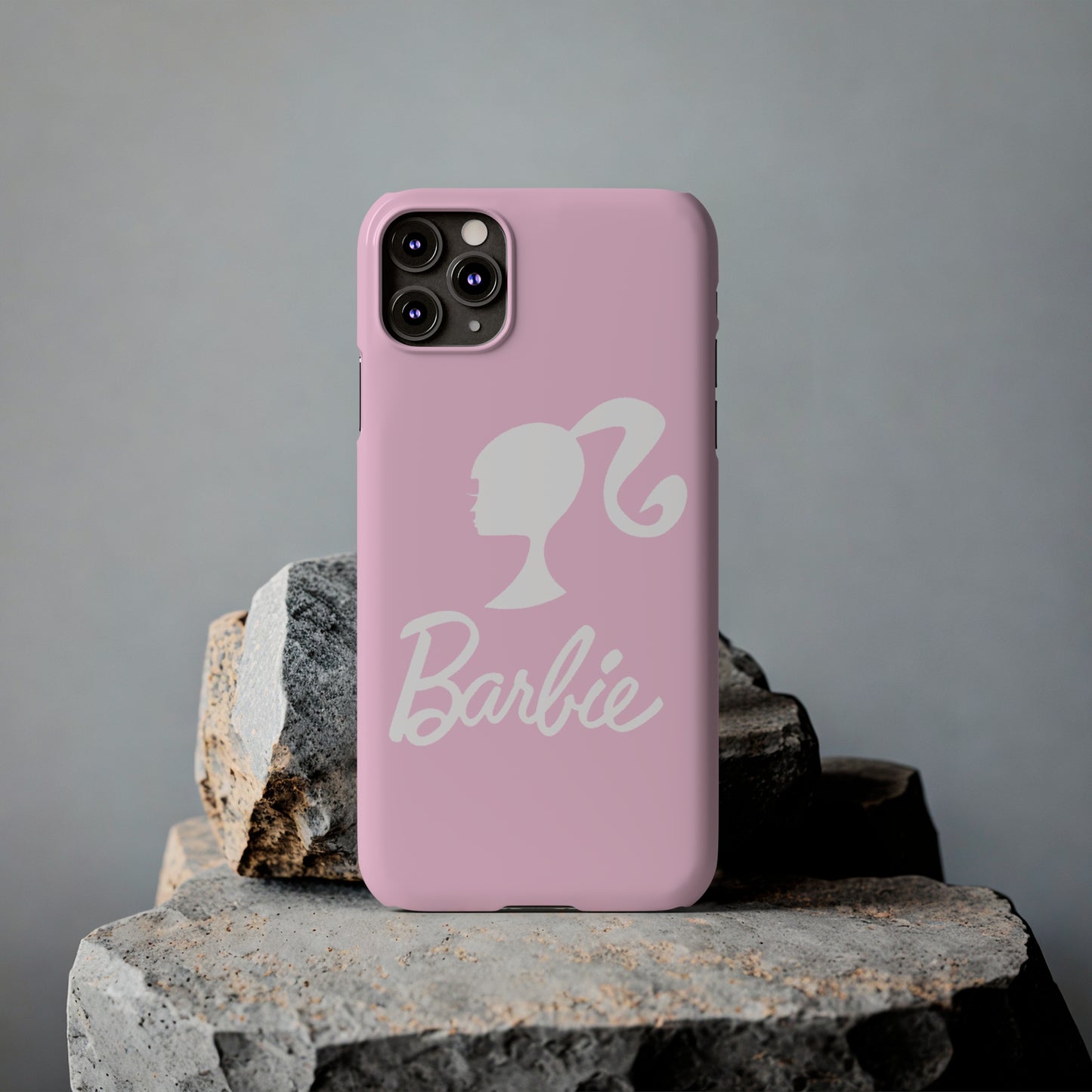 Pink and White Barbie Slim iPhone Cases