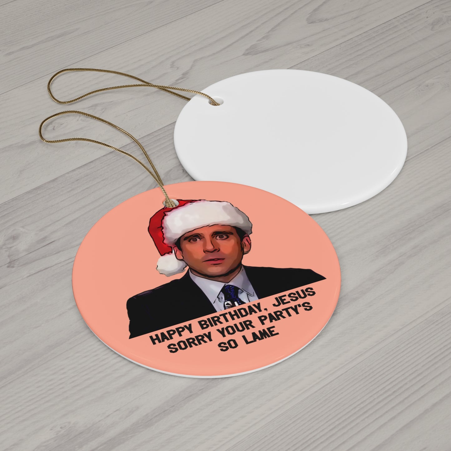 The Office Funny Michael Scott Ceramic Christmas Ornament