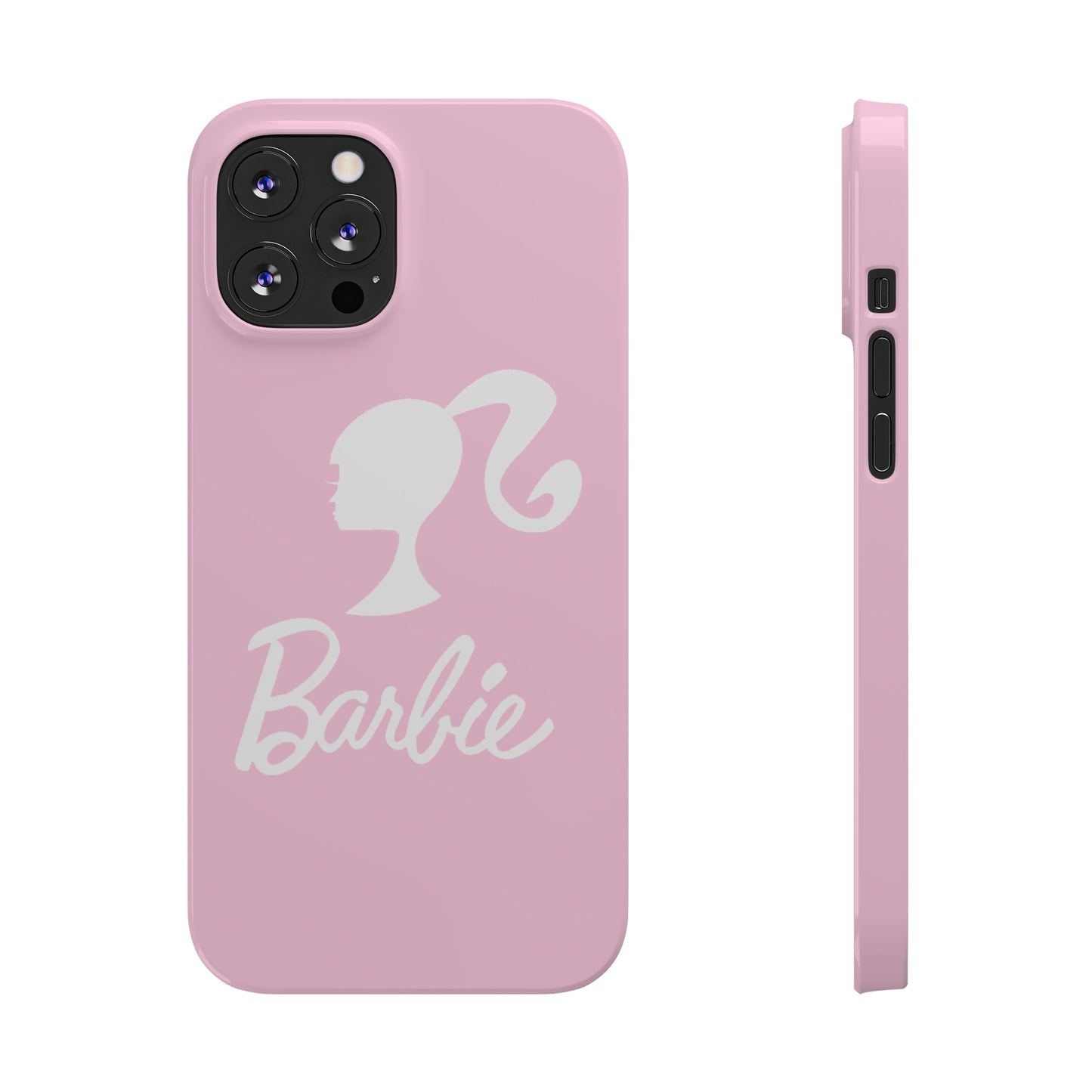 Pink and White Barbie Slim iPhone Cases