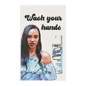 April Wash Your Hands 90 Day Fiance Love in Paradise Kitchen Towel