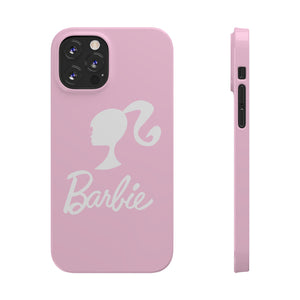 Pink and White Barbie Slim iPhone Cases