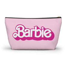 Load image into Gallery viewer, Barbie Pink Makeup Bag w T-bottom