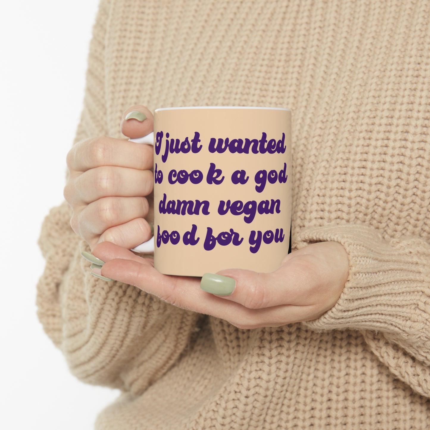 Jasmine God Damn Vegan Food 90 Day Fiance Ceramic Mug 11oz