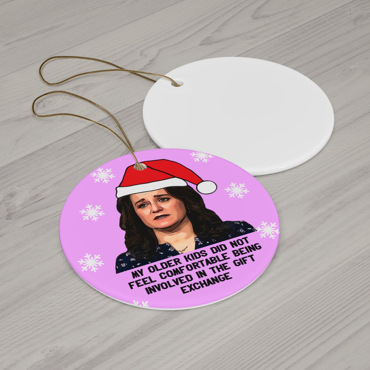 Sister Wives Funny Robyn Brown Gift Exchange Ceramic Christmas Ornament