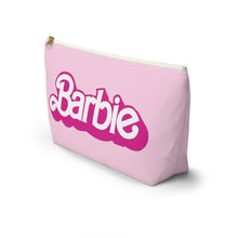 Load image into Gallery viewer, Barbie Pink Makeup Bag w T-bottom