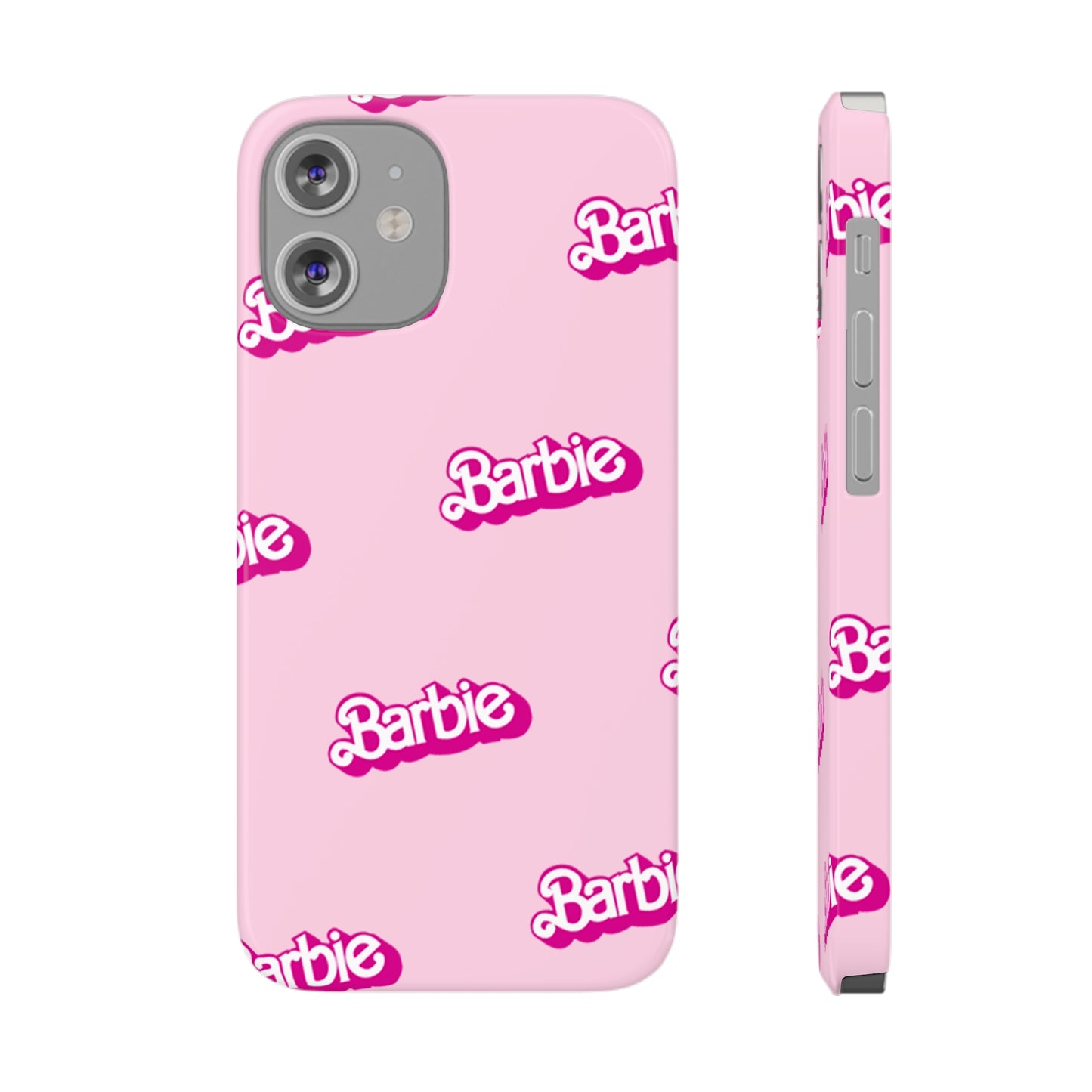 Barbie Pattern Pink Slim Phone Cases