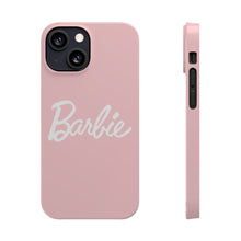 Load image into Gallery viewer, Peach and White Barbie Slim iPhone Cases