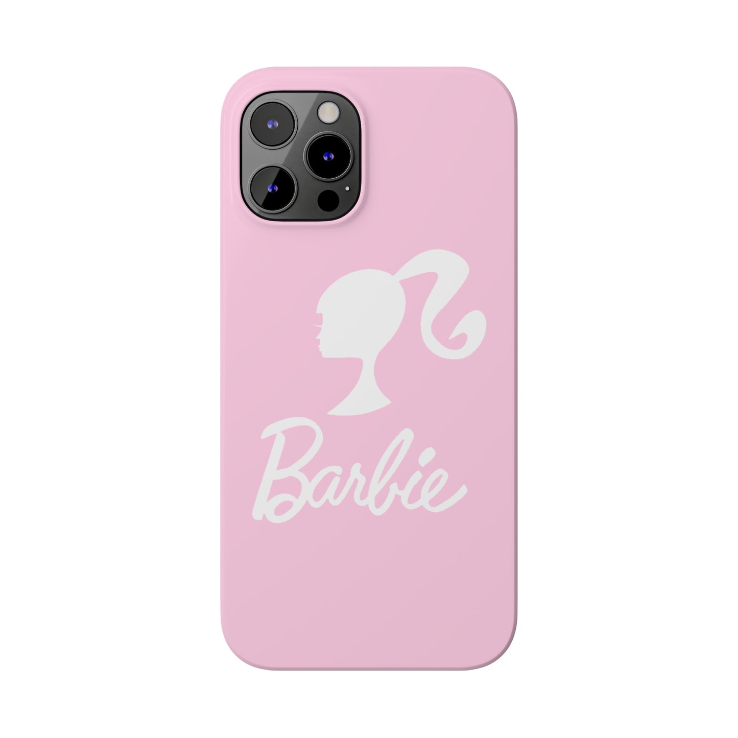 Pink and White Barbie Slim iPhone Cases