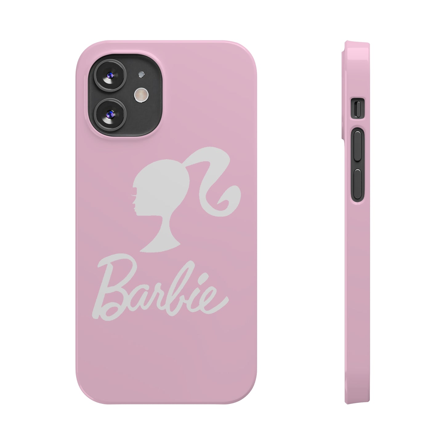 Pink and White Barbie Slim iPhone Cases