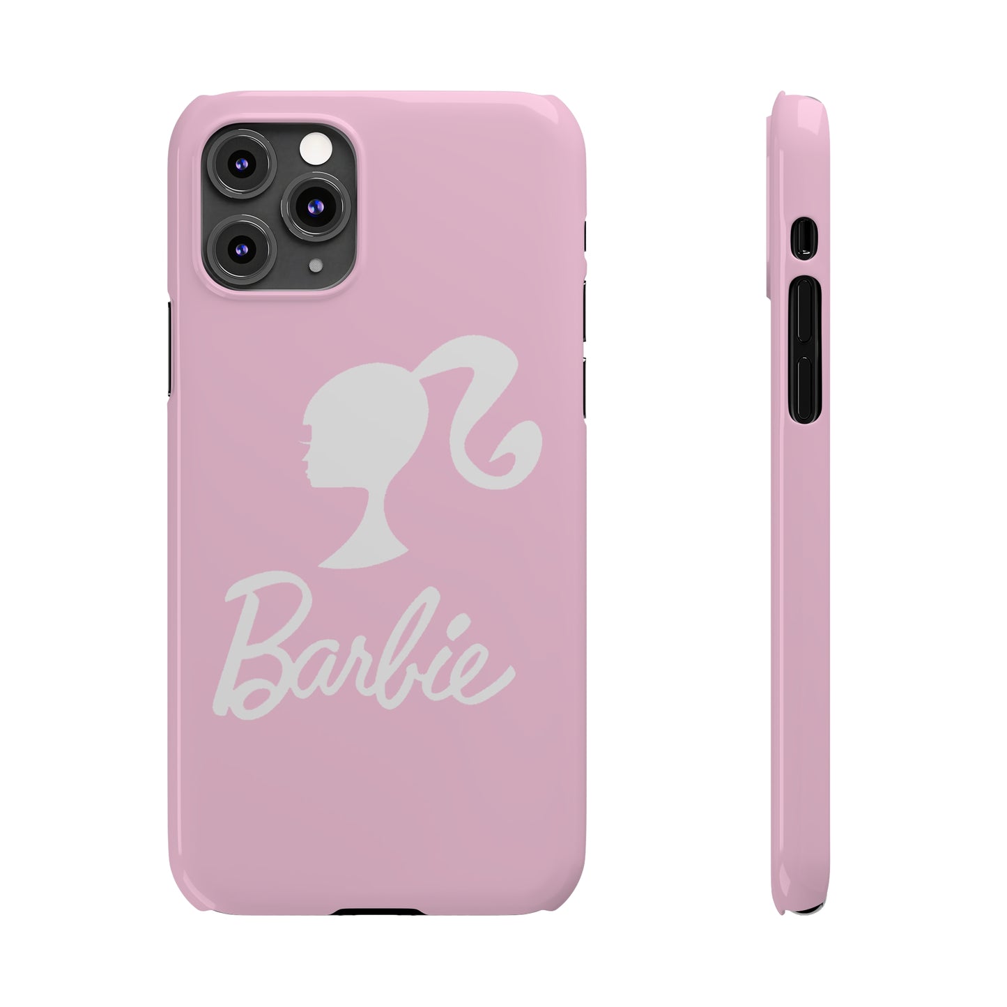 Pink and White Barbie Slim iPhone Cases