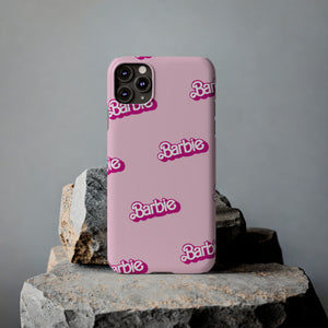 Barbie Pattern Slim iPhone Cases