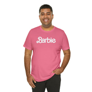 Barbie Pink Logo Unisex Jersey Short Sleeve Tee