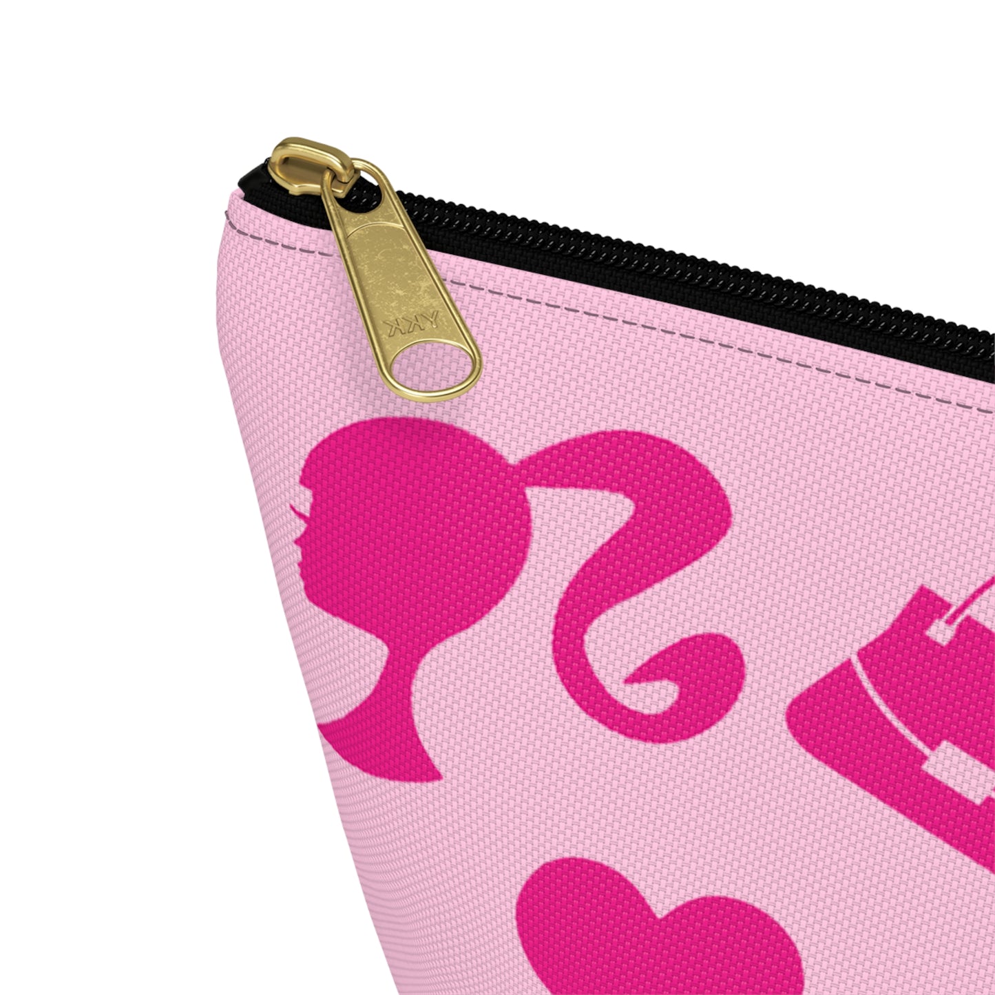 Barbie Pink Things Double Sided Makeup Bag w T-bottom