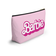 Load image into Gallery viewer, Barbie Pink Makeup Bag w T-bottom