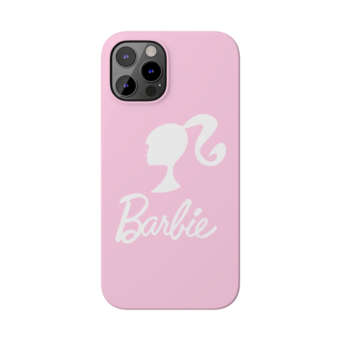 Pink and White Barbie Slim iPhone Cases