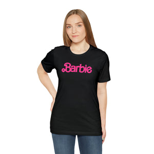 Barbie Pink Logo Unisex Jersey Short Sleeve Tee