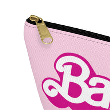 Load image into Gallery viewer, Barbie Pink Makeup Bag w T-bottom