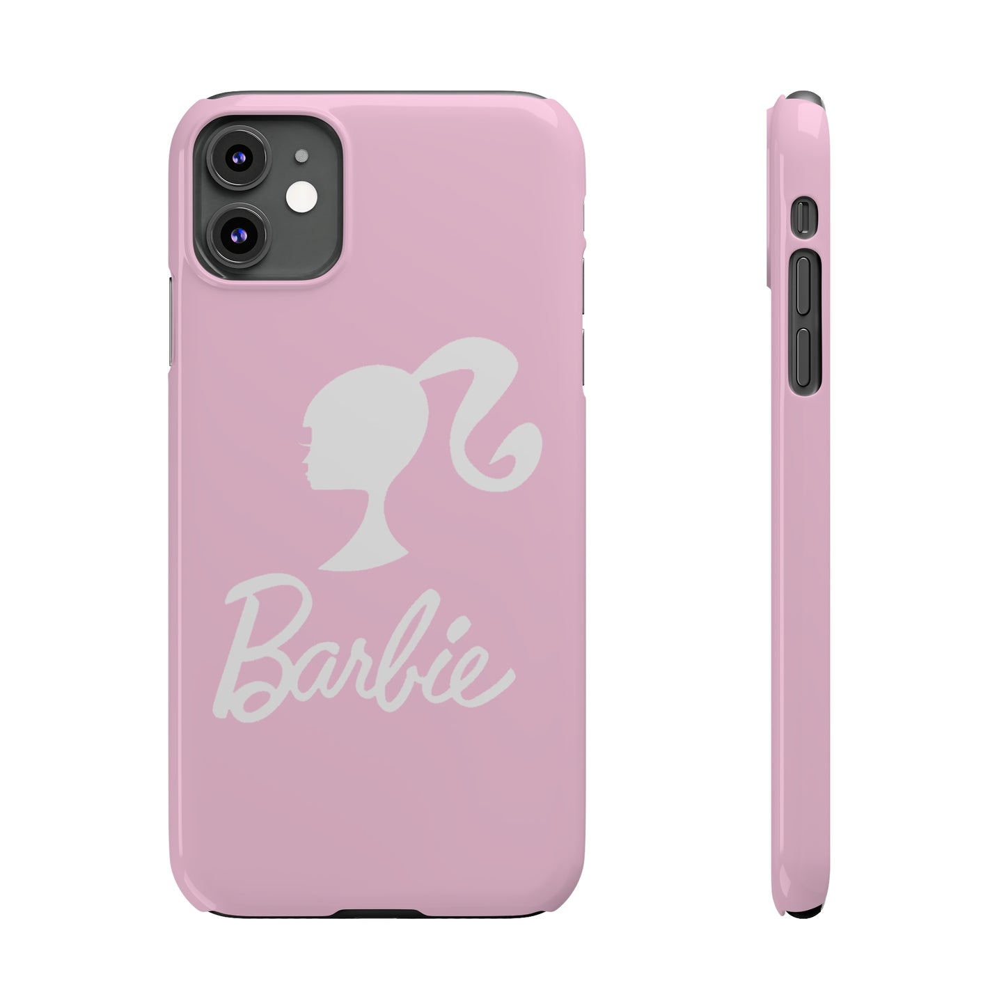 Pink and White Barbie Slim iPhone Cases