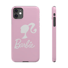 Load image into Gallery viewer, Pink and White Barbie Slim iPhone Cases