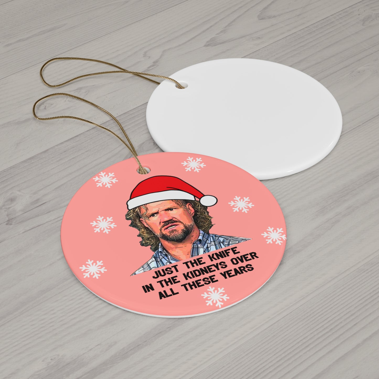 Sister Wives Funny Kody Brown Ceramic Christmas Ornament