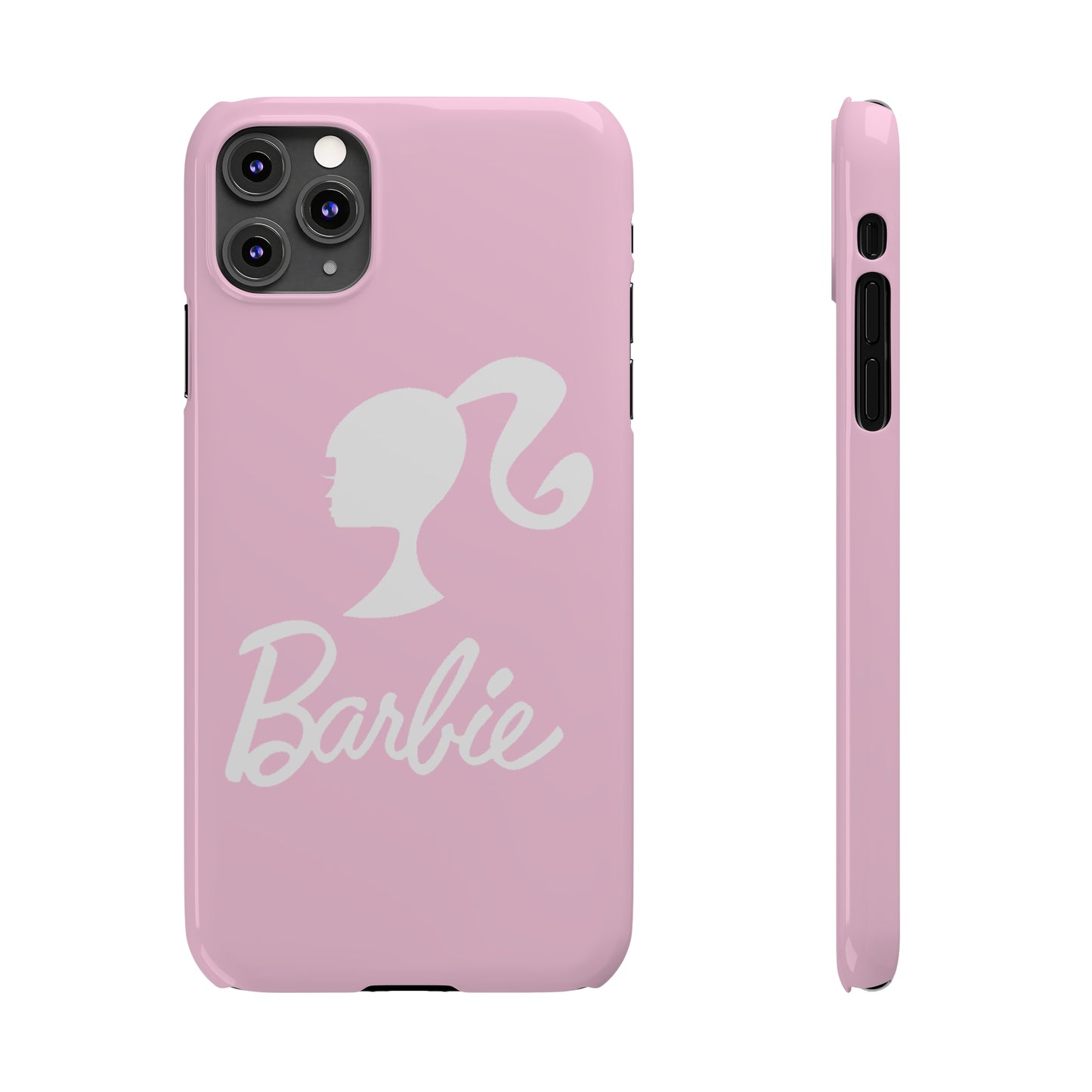 Pink and White Barbie Slim iPhone Cases