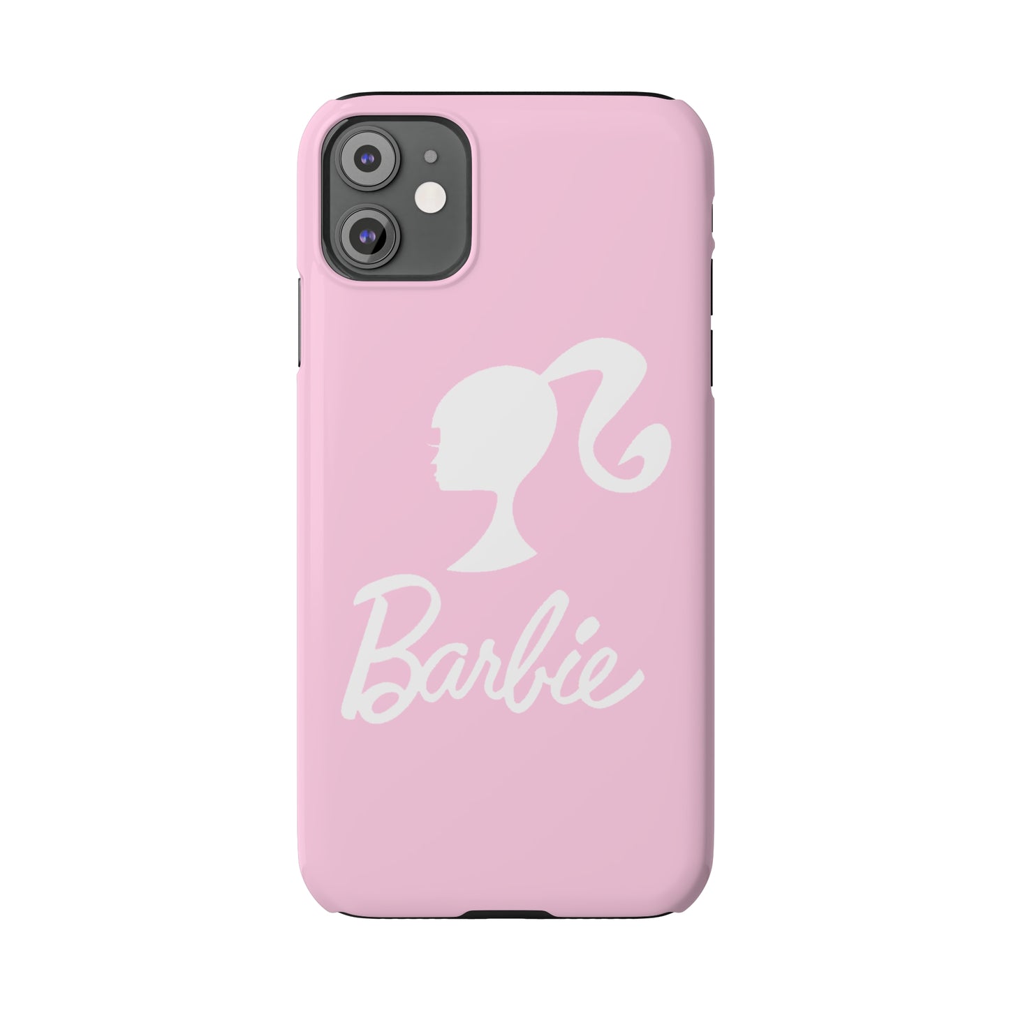 Pink and White Barbie Slim iPhone Cases