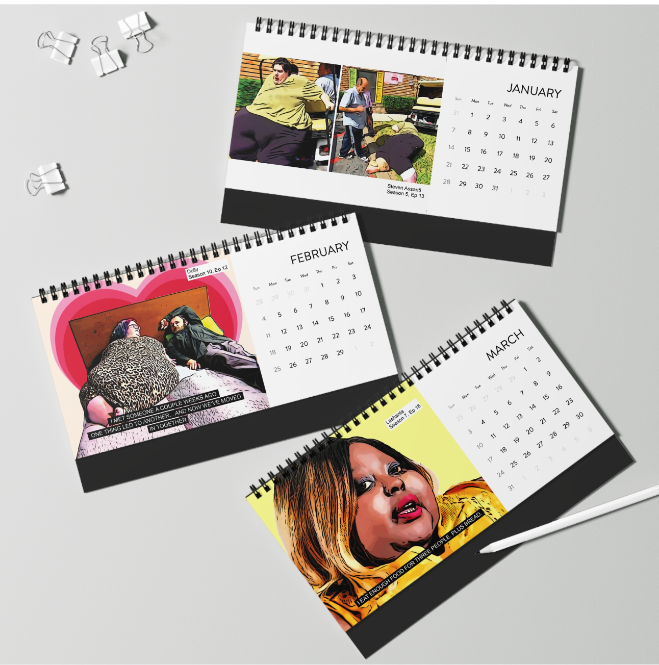 My 600 lb Life 2024 Desk Calendar