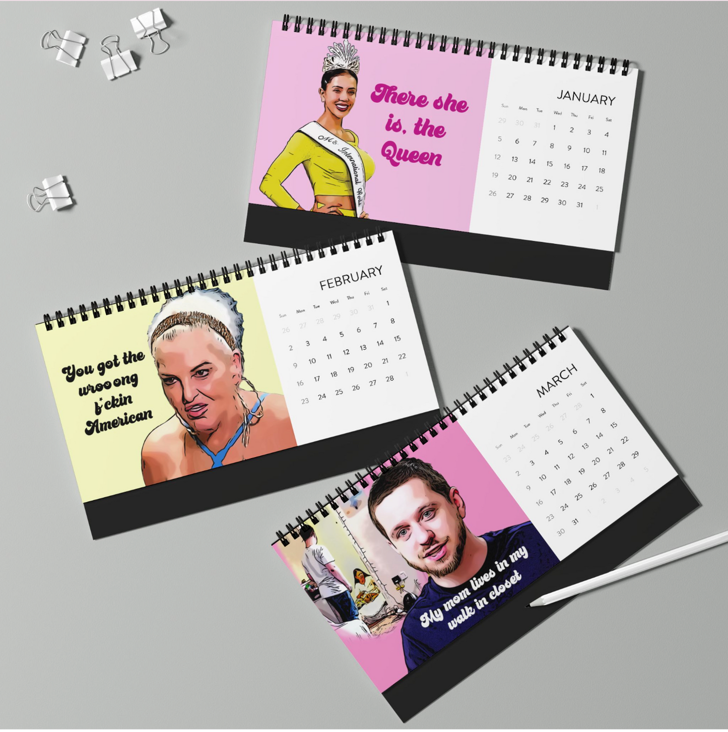 90 Day Fiance 2025 Desktop Calendar New Artwork