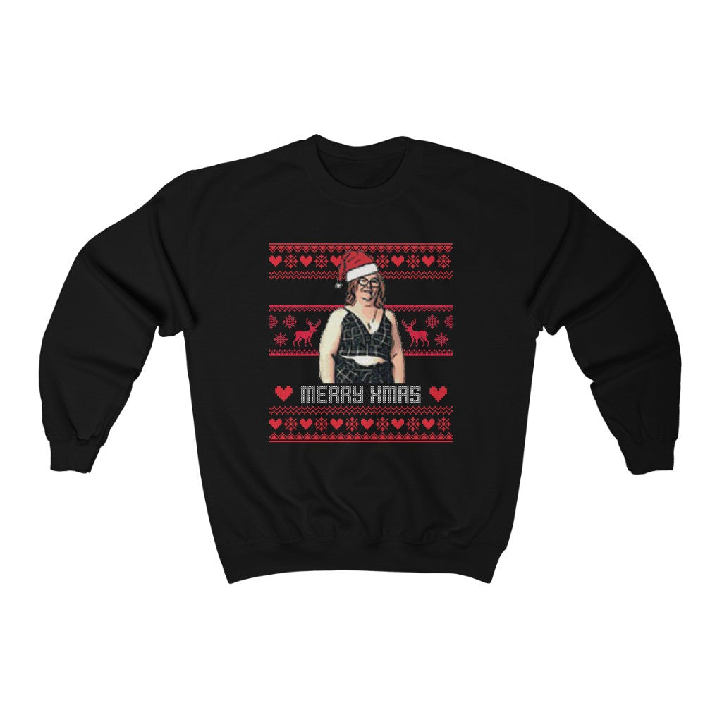 Danielle Ugly Xmas Sweater Unisex Heavy Blend™ Crewneck Sweatshirt