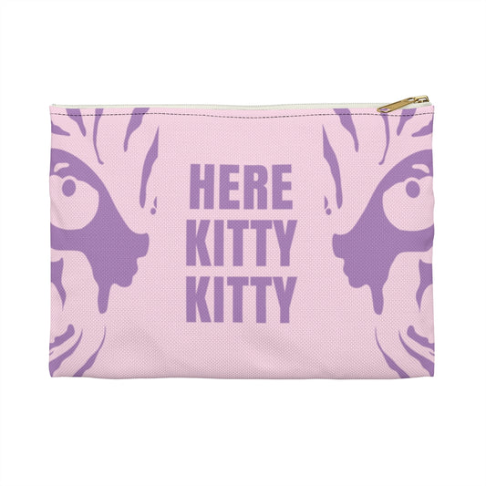 Here Kitty Kitty Tiger King Makeup Bag