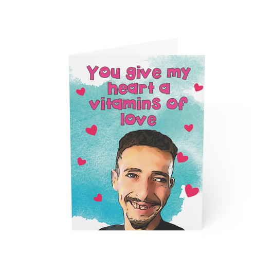 Oussama Vitamins of Love Greeting Card