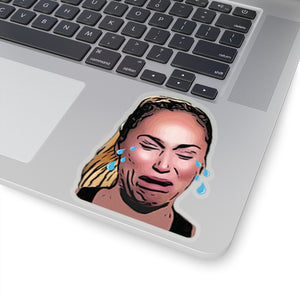 Darcey Crying Kiss-Cut Sticker