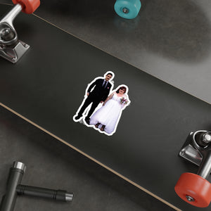 Daneille and Mohammed Kiss Cut Stickers
